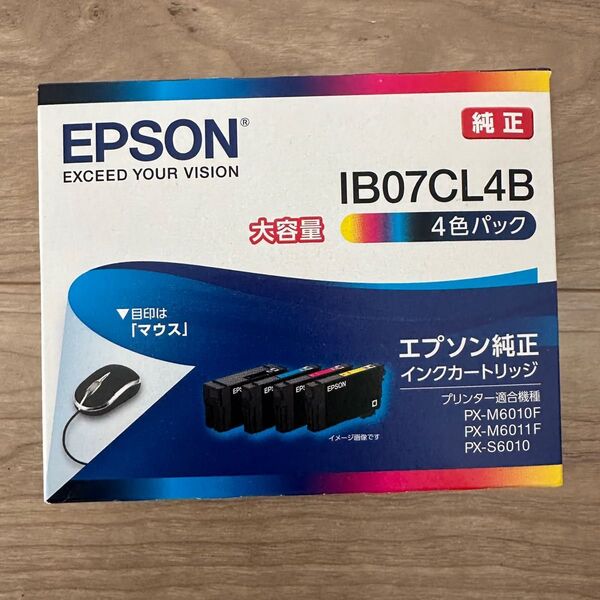 EPSON 純正インクカートリッジ IB07CL4B 4色パック