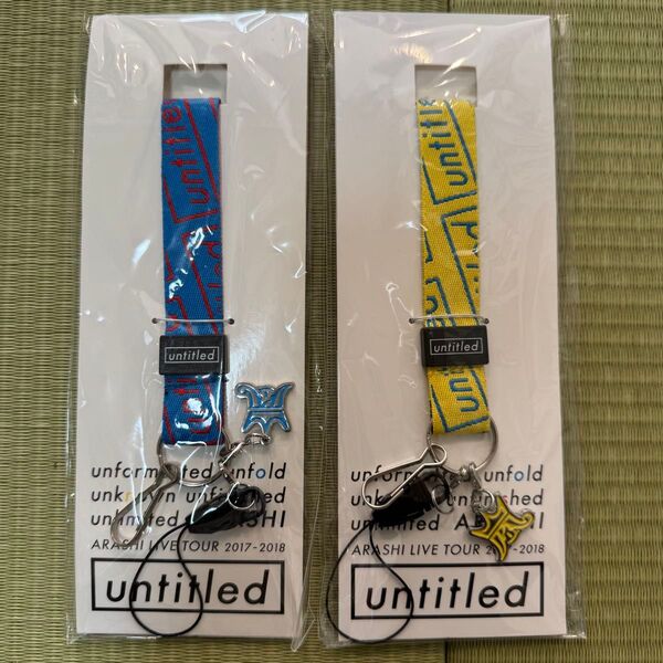 嵐 untitled ネックストラップ 青 黄色 会場限定
