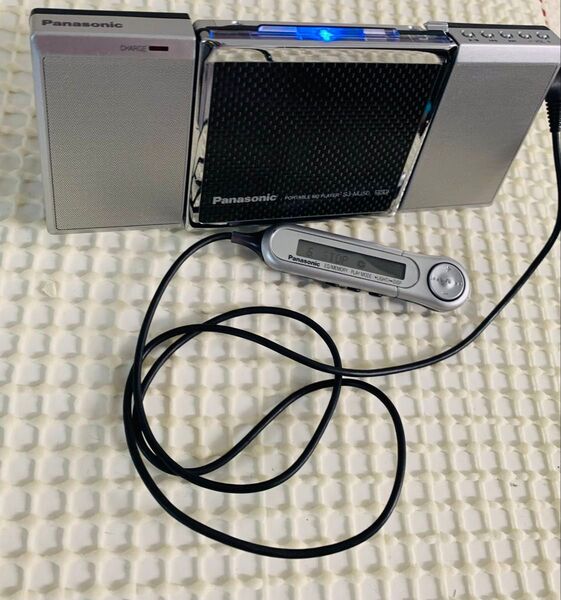 動作確認済み Panasonic ポータブルMDプレーヤー SJ-MJ50 専用スピーカー 純正リモコン