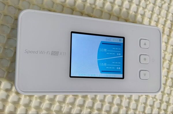 美品 動作確認済 Speed WiFi 5G X11 モバイルルーター ホワイト