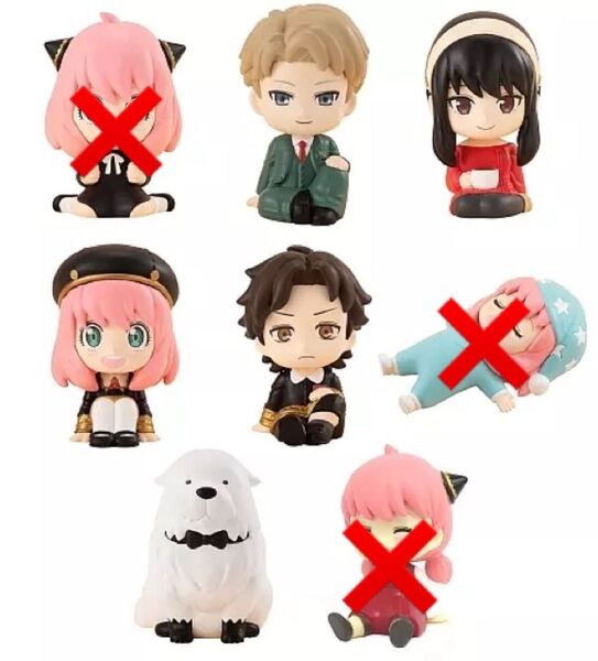 SPY×FAMILY りらこっと 5セット アーニャ ボンド ロイド ヨル ダミアン フィギュア