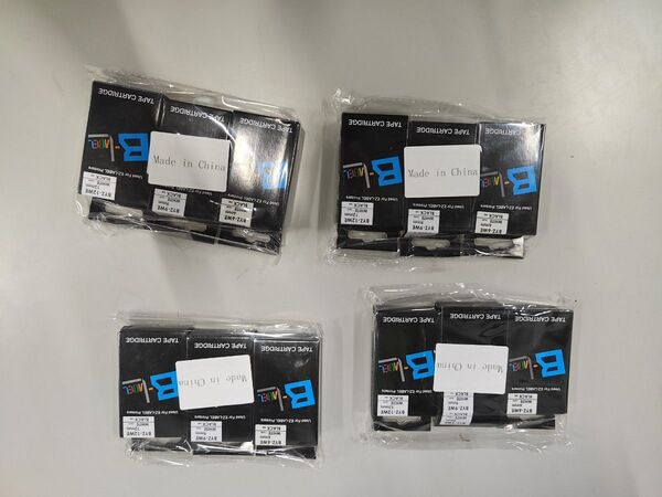 B-LABEL 互換テープ 3個セットカシオネームランド 6mm/9mm/12mm 4セット 白テープ
