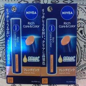ニベア リップクリーム カラーリップ☆フレンチピンク☆大人気カラー☆