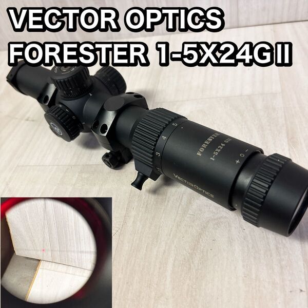VECTOR OPTICS スコープ Forester 1-5×24 Gen II フォレスター 30mm ブラック