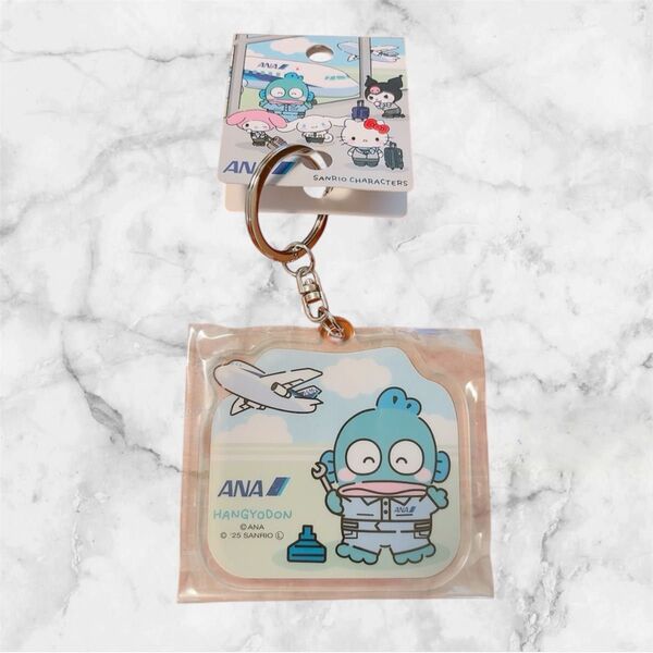 ■サンリオ×ANA 限定コラボ sanrio ハンギョドン アクリルキーホルダー 制服■新品