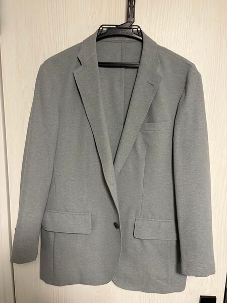 美品 ユニクロ 感動 ジャケット サマージャケット L グレー