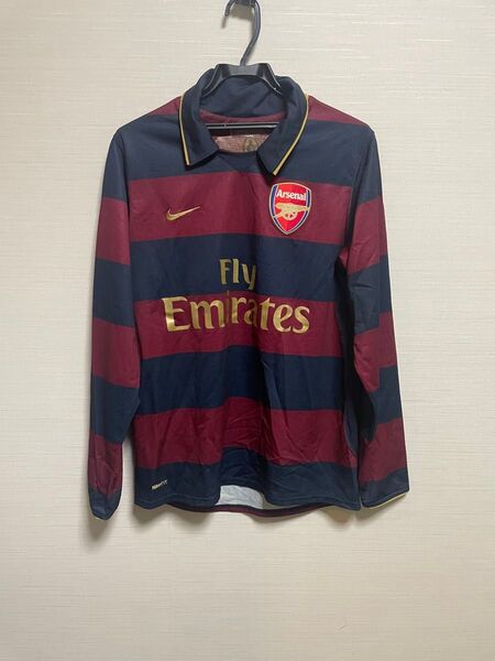 【正規品】アーセナル 07-08 長袖 サードユニフォーム 3rd cl W杯 o2 jvc sega アンリ サカ ハイバリー