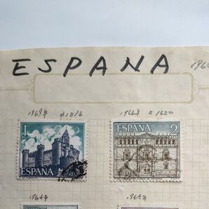 スペイン 古城切手1964〜69年 25枚アルハンブラ宮殿他セット1リーフ+2003年ヨーロッパ切手バレンシア、ガリシア、サラゴサ