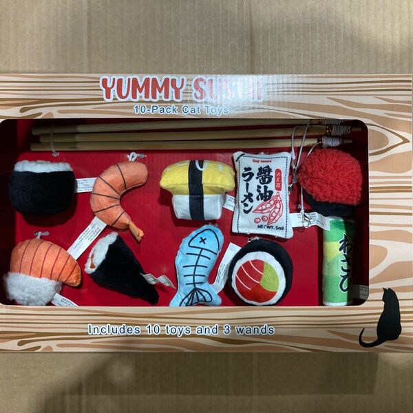 新品 YUMMY SUSHI 猫用おもちゃ 10個入り コストコ