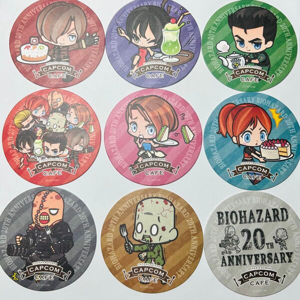 カプコンカフェ バイオハザード コースター セミコンプリートセット 新品