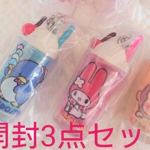 新品未開封 Sanrio サンリオキャラクターズレトログラス3点セット ※リーフレット付き