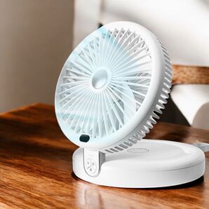 サーキュレーター 扇風機 DC 静音 強力 卓上 首振り 充電式 壁掛け 521 折りたたみ式