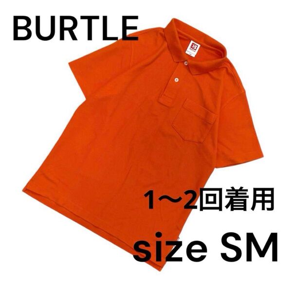 バートル BURTLE 作業服上 作業着 半袖ポロシャツ トップス SM 春夏 半袖 オレンジ ポロシャツ S M 夏服
