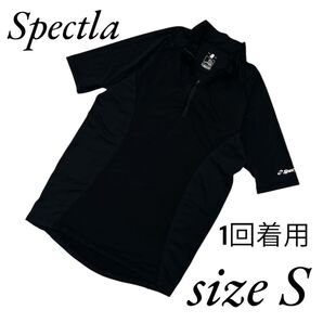 PROTECT GEAR スペクトラ 半袖トップス ハーフジップ S ブラック 黒 ハーフジップ ブラック 黒 半袖 GOLF