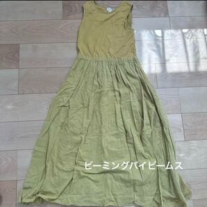 ビーミングバイビームス B:MING by BEAMS ノースリーブワンピース M イエロー
