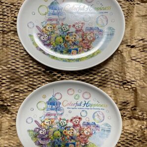 【新品】スーベニアプレート カラフルハピネス ディズニーシー 20周年 2枚セット