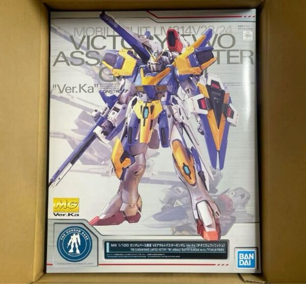 新品 ガンダムベース限定 機動戦士Vガンダム MG 1/100 V2アサルトバスターガンダム Ver.Ka チタニウムフィニッシュ
