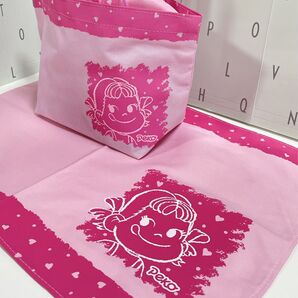 ペコちゃん 巾着&ランチョンマット2点セット 2004〜2006頃のグッズ 20年前のグッズ