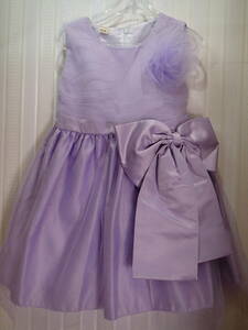 * No-brand 100. about * no sleeve flair chiffon dress ( waist ribbon * front ribbon removed possible * purple )t1458