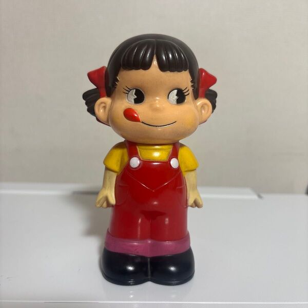 ペコちゃん ソフビ 貯金箱 高さおよそ13センチ 昭和レトロ 当時物 フィギュア ソフビ人形