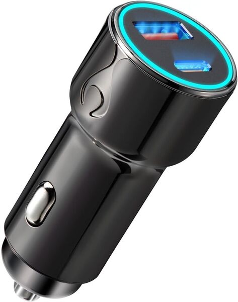 シガーソケット USB & USB-C カーチャージャー車 充電器AFFLIC Type-C シガーソケット 12~24V車対応