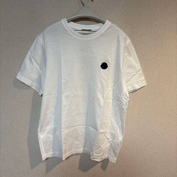 週末限定!モンクレール MONCLER 半袖Tシャツ ホワイトマウレスロゴ