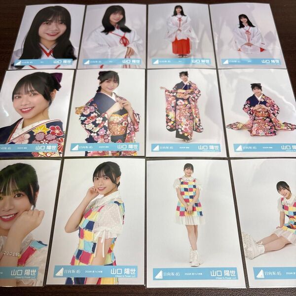 山口陽世 日向坂46 夏フェス 巫女 振袖 生写真 12種コンプ