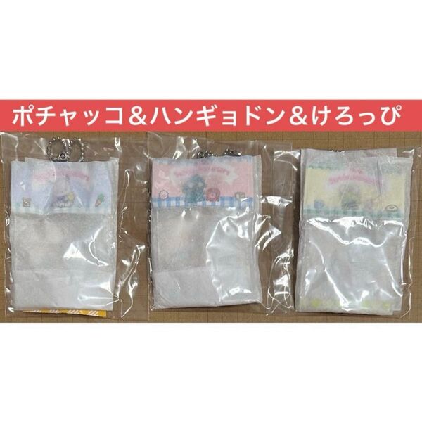 *3点 ポチャッコ ハンギョドン けろけろけろっぴ PKG風ミニ小物入れ サンリオ