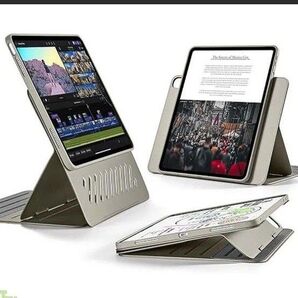 ESR iPad Air 13インチ ケース(2024)専用 取外し可能なマグネットカバー 12.9インチ回転式