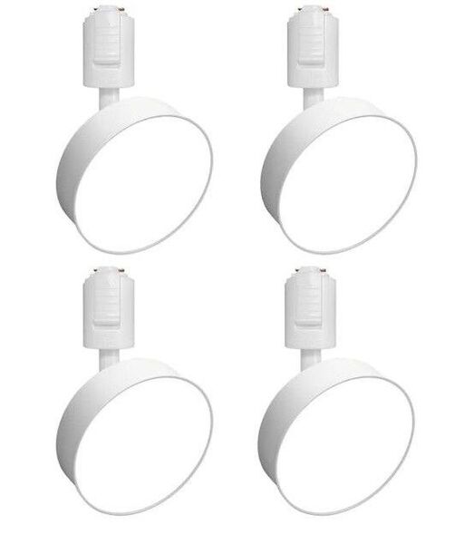 SPAHER ダクトレール用スポットライト 照明 LED 120W相当 取付け簡単 角度調節可能 ホワイト(昼白色 4個セット)