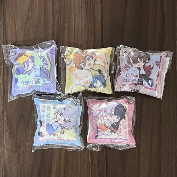 にじさんじ×くら寿司クッションチャーム 5個セット まとめ売り
