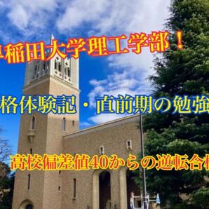 早稲田受験生必見!偏差値45の高校から早稲田理工学部に合格できた勉強法