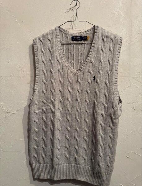 Polo Ralph Lauren グレー Vネック ベスト M