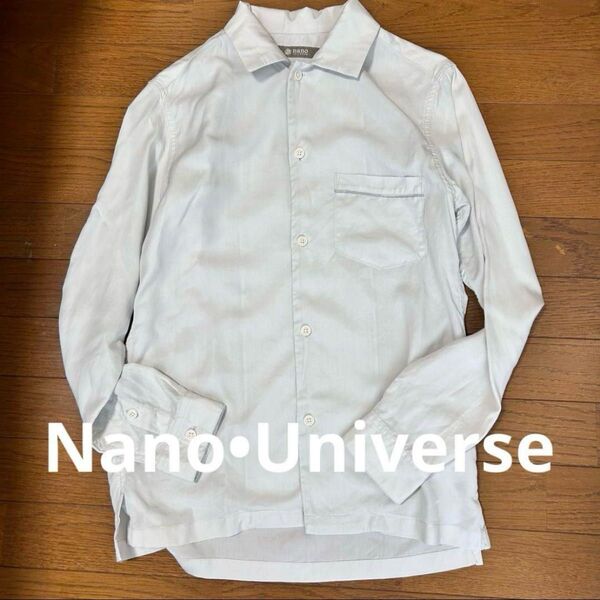 NanoUniverse ナノユニバース オープンカラーシャツ テンセル100% M