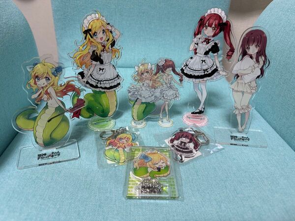 邪神ちゃんドロップキック 邪神ちゃん&花園ゆりね アクスタ アクキー セット