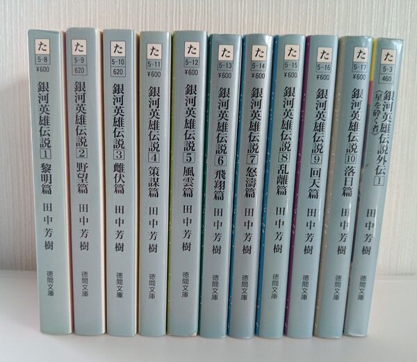 銀河英雄伝説 全10巻+外伝1巻 計11冊 田中芳樹 徳間文庫