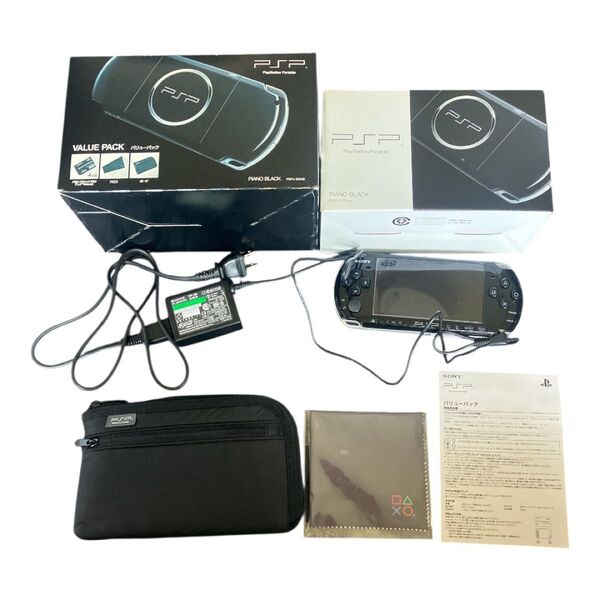 SONY PSP プレイステーションポータブル PSP-3000 箱説付 ピアノブラック ソニー バリューパック