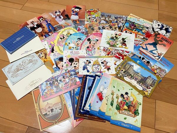 ディズニーリゾート ファンダフルディズニー ディズニーファン ポストカード49枚 バースデーカード2枚