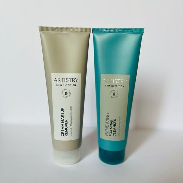 Amway アーティストリースキンNT クレンジングクリーム&ハリフェイスウォッシュ(メーク落としと洗顔料)