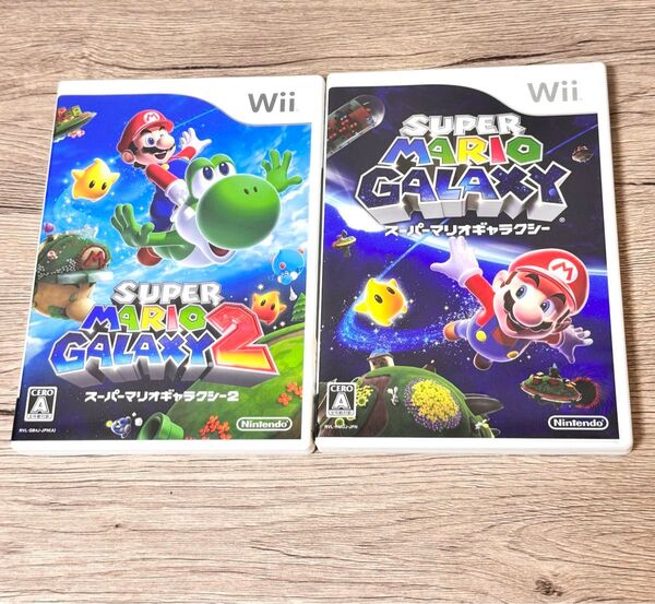 【動作確認済】Wii ソフト スーパーマリオギャラクシー・スーパーマリオギャラクシー2 Nintendo