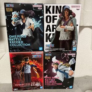 ワンピース クザン 青キジ サボ コビー フィギュア 4体セット KING OF ARTIST battle record