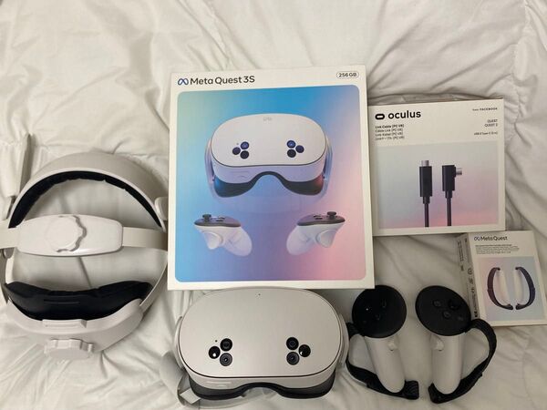 Meta Quest 3S 256GB+Link Cable+コントローラーアクティブストラップ付き