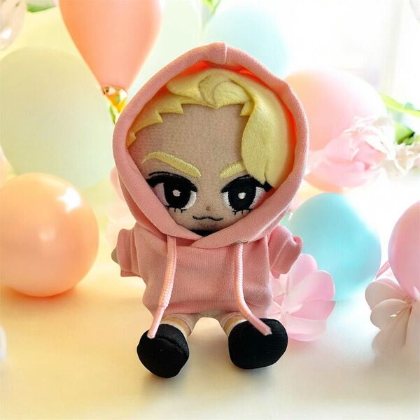 ぬい服 10cm ピンク パーカー チルぬい すのチル ノーマル ぬい活 推し活 ぬいぐるみ 佐久間大介