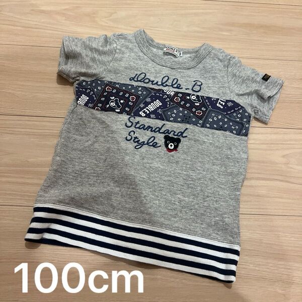 ミキハウスダブルビーダブルB半袖Tシャツ100cm