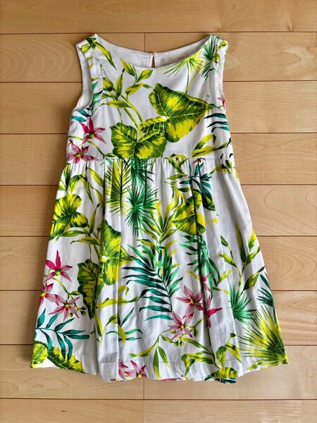 ZARA ガールズ ☆ 女の子 ボタニカル柄 ワンピース 120 130 夏ワンピ リゾート 夏祭り 花火大会