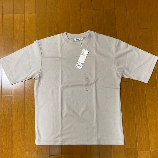 ユニクロ メンズ エアリズム コットン オーバーサイズ Tシャツ 5部袖 Lサイズ