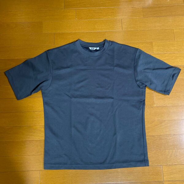 ユニクロ メンズ エアリズム コットンオーバーサイズ Tシャツ 5部袖 Lサイズ