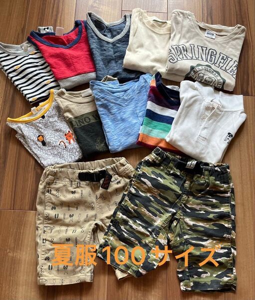 子供服 100サイズ まとめ売り 12点 夏服 男の子 Tシャツ パンツ GAP BREEZE Samansa Mos2