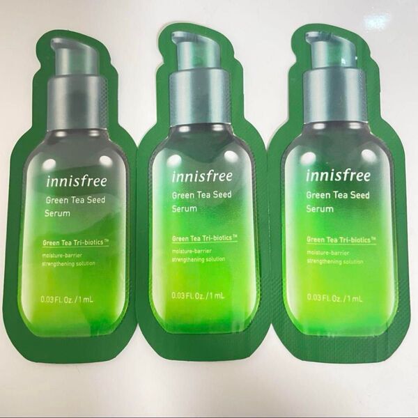 イニスフリー グリーンティーシードセラム 3個 セット サンプル 試供品 美容液 Innisfree お試し 新品 スキンケア 顔