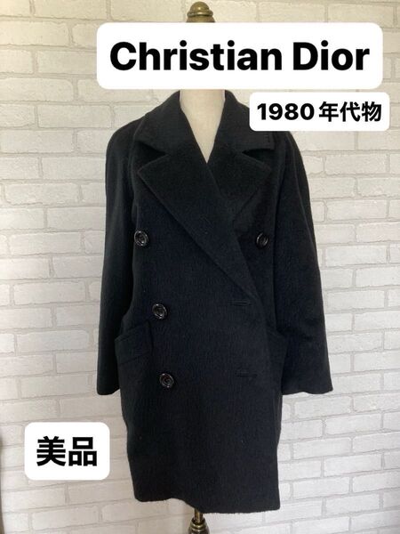 Christian Dior クリスチャンディオール アウター ウール ヴィンテージ 1980年代物 WOOL コート 美品